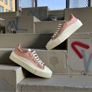 NIB Moncler Glisserie Canvas Sneakers Size 37.5 $550